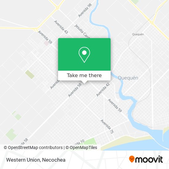 Mapa de Western Union