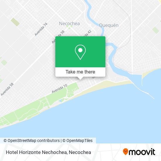 Hotel Horizonte Nechochea map