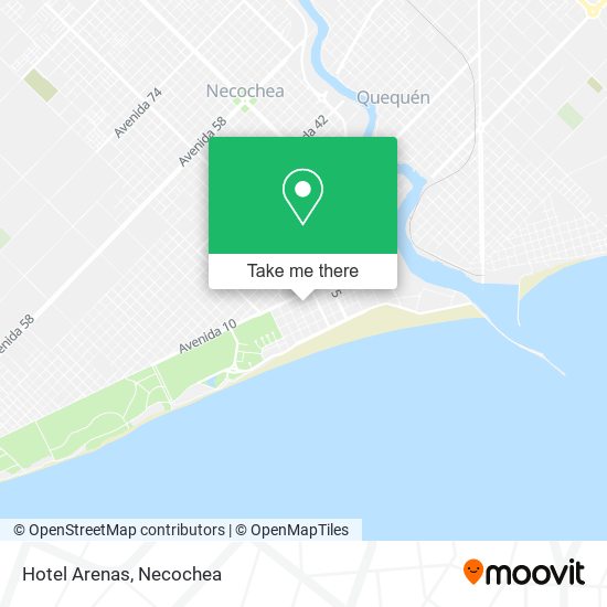 Hotel Arenas map