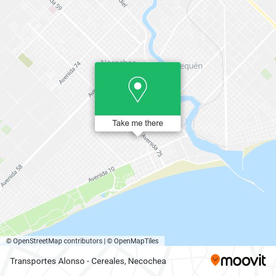 Transportes Alonso - Cereales map