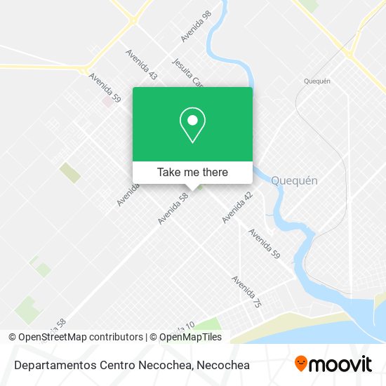 Mapa de Departamentos Centro Necochea