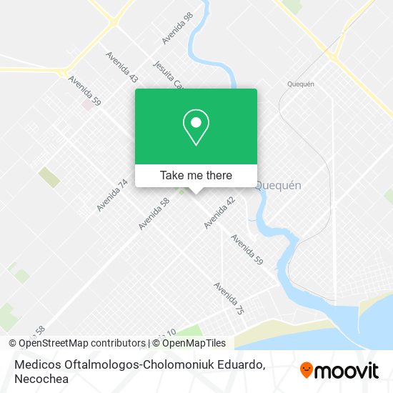 Medicos Oftalmologos-Cholomoniuk Eduardo map