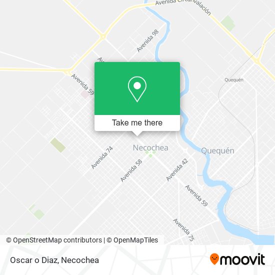 Oscar o Diaz map