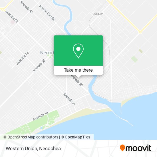 Mapa de Western Union