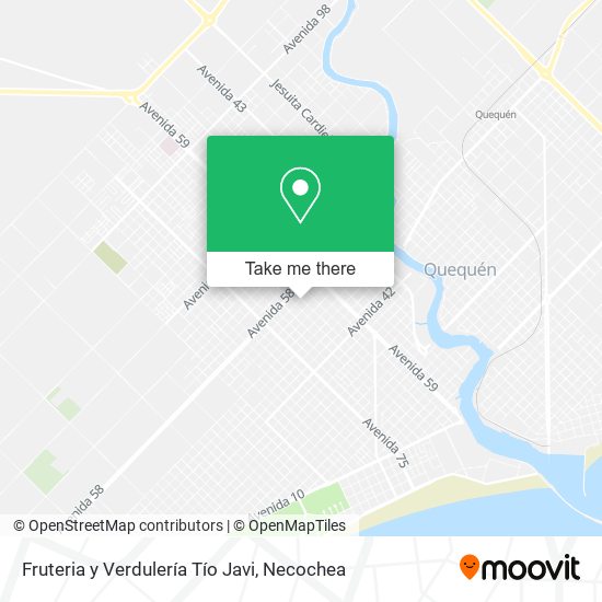 Mapa de Fruteria y Verdulería Tío Javi