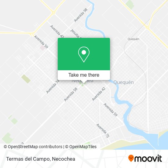 Mapa de Termas del Campo