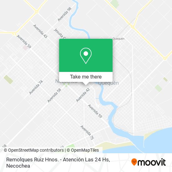 Remolques Ruiz Hnos. - Atención Las 24 Hs map