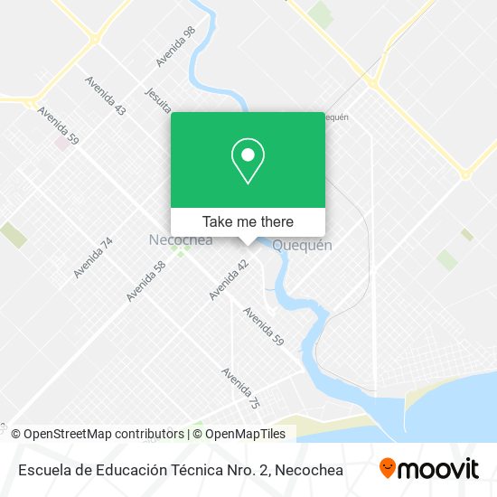 Mapa de Escuela de Educación Técnica Nro. 2