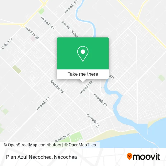 Plan Azul Necochea map
