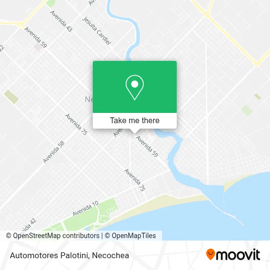 Automotores Palotini map