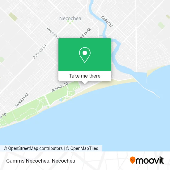Gamms Necochea map