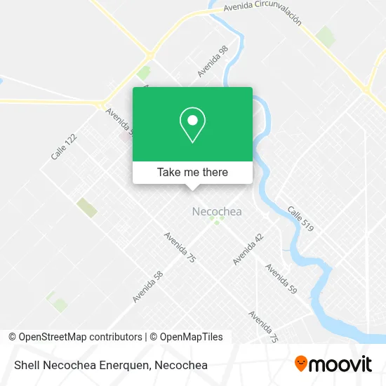 Shell Necochea Enerquen map