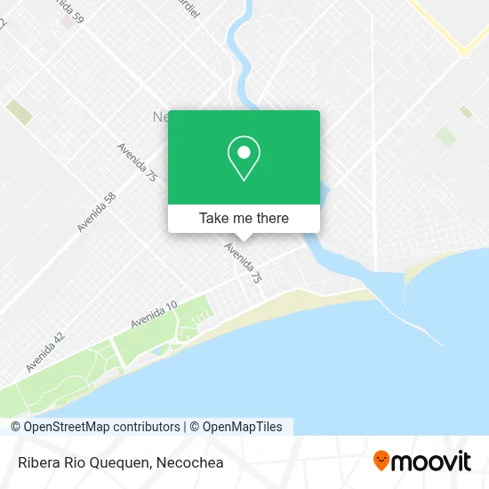 Ribera Rio Quequen map