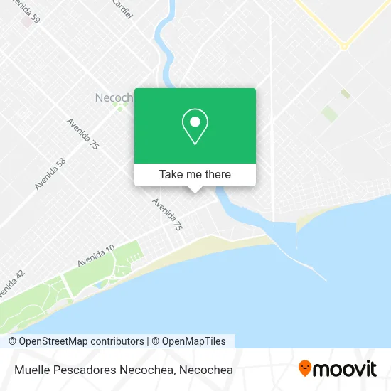 Muelle Pescadores Necochea map