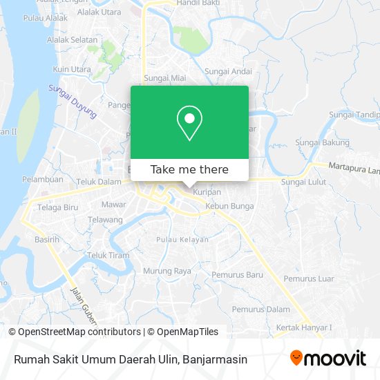 Rumah Sakit Umum Daerah Ulin map