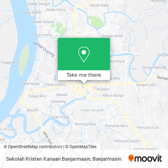 Sekolah Kristen Kanaan Banjarmasin map