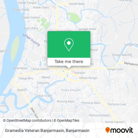 Gramedia Veteran Banjarmasin map