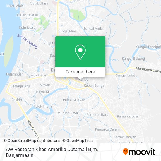 AW Restoran Khas Amerika Dutamall Bjm map