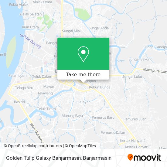 Golden Tulip Galaxy Banjarmasin map
