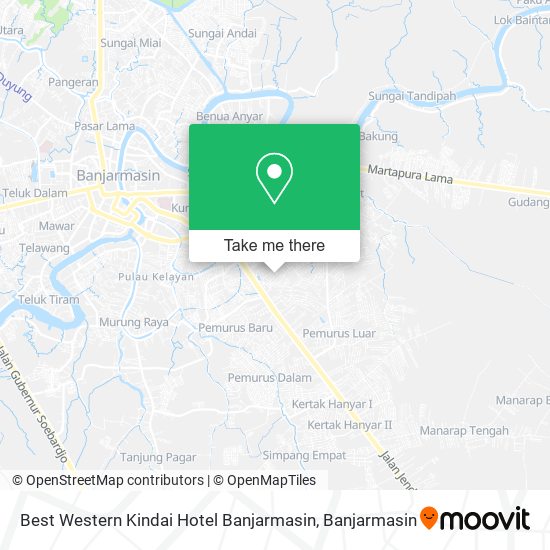 Best Western Kindai Hotel Banjarmasin map