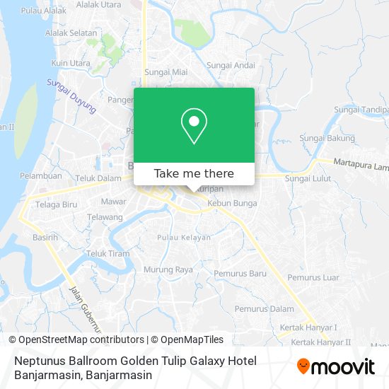 Neptunus Ballroom Golden Tulip Galaxy Hotel Banjarmasin map