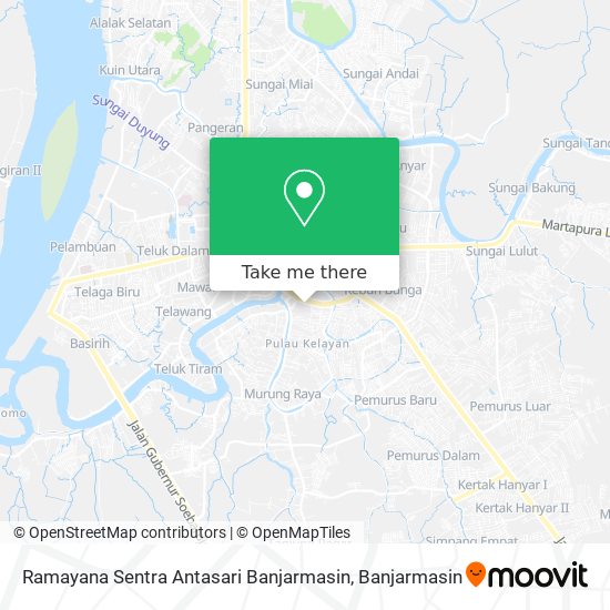 Ramayana Sentra Antasari Banjarmasin map