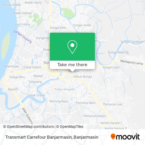 Transmart Carrefour Banjarmasin map