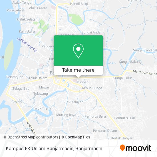 Kampus FK Unlam Banjarmasin map