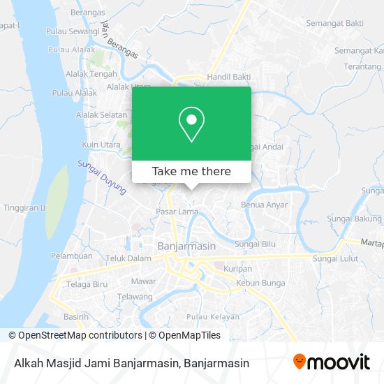Alkah Masjid Jami Banjarmasin map