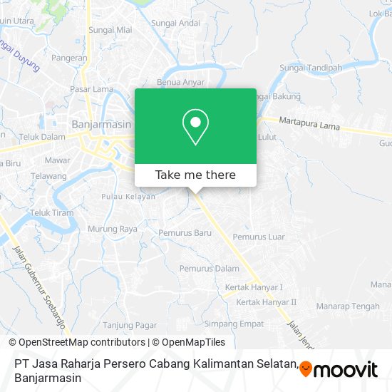 PT Jasa Raharja Persero Cabang Kalimantan Selatan map