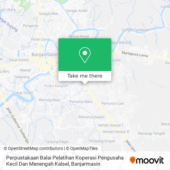 Perpustakaan Balai Pelatihan Koperasi Pengusaha Kecil Dan Menengah Kalsel map