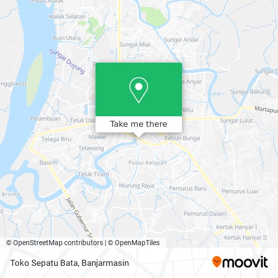 Toko Sepatu Bata map