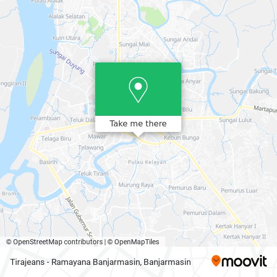 Tirajeans - Ramayana Banjarmasin map