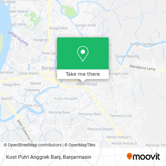 Kost Putri Anggrek Banj map