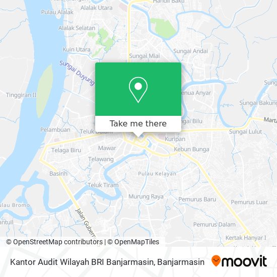 Kantor Audit Wilayah BRI Banjarmasin map
