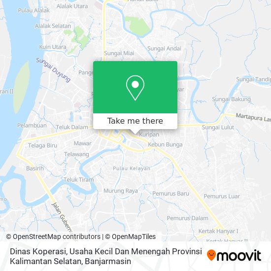 Dinas Koperasi, Usaha Kecil Dan Menengah Provinsi Kalimantan Selatan map