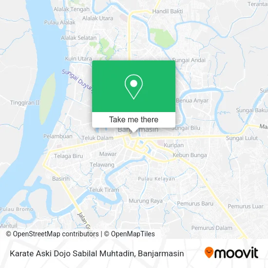 Karate Aski Dojo Sabilal Muhtadin map