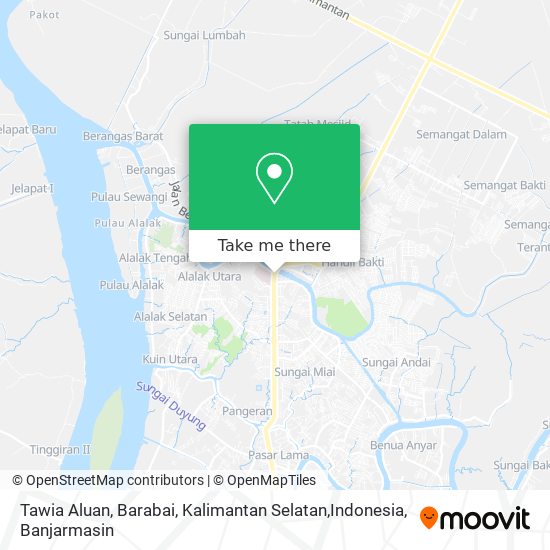 Tawia Aluan, Barabai, Kalimantan Selatan,Indonesia map