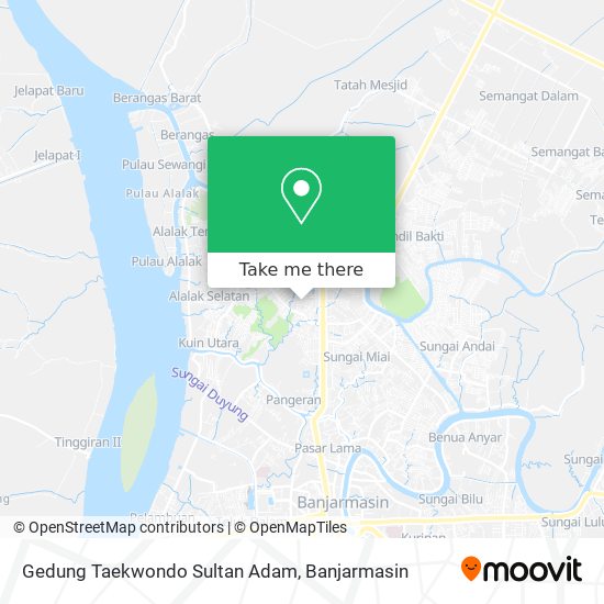 Gedung Taekwondo Sultan Adam map