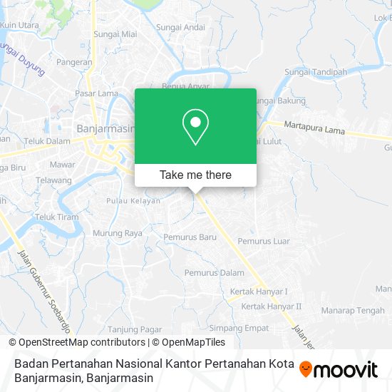 Badan Pertanahan Nasional Kantor Pertanahan Kota Banjarmasin map