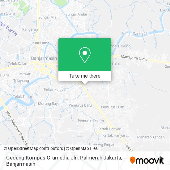 Gedung Kompas Gramedia Jln. Palmerah Jakarta map