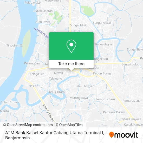 ATM Bank Kalsel Kantor Cabang Utama Terminal I map
