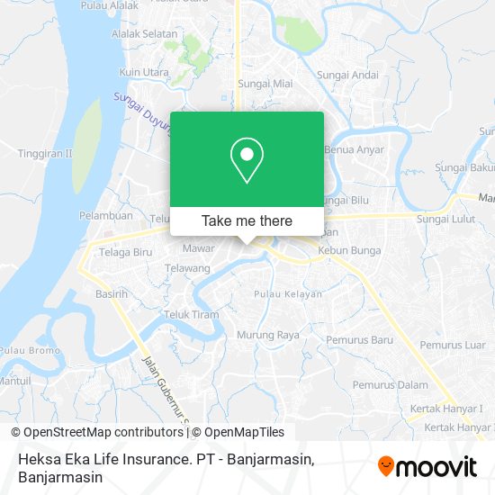 Heksa Eka Life Insurance. PT - Banjarmasin map