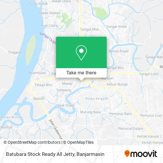 Batubara Stock Ready All Jetty map