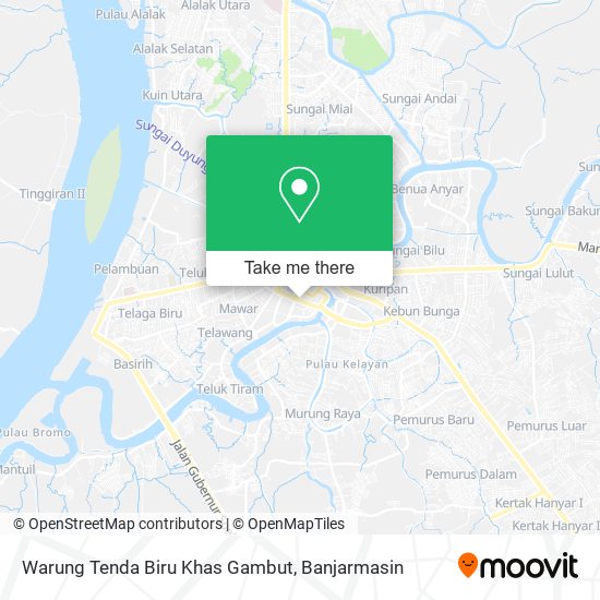 Warung Tenda Biru Khas Gambut map