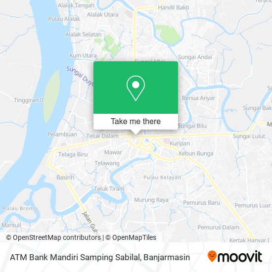 ATM Bank Mandiri Samping Sabilal map
