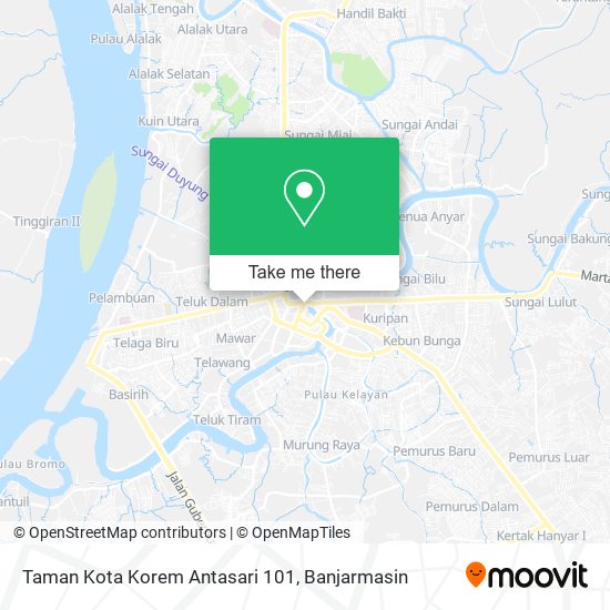 Taman Kota Korem Antasari 101 map