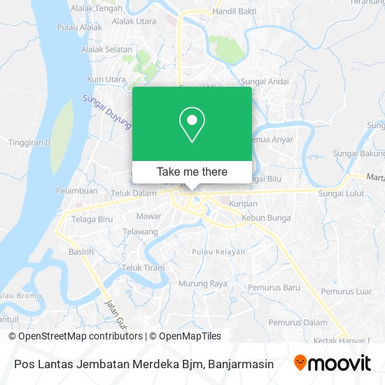 Pos Lantas Jembatan Merdeka Bjm map