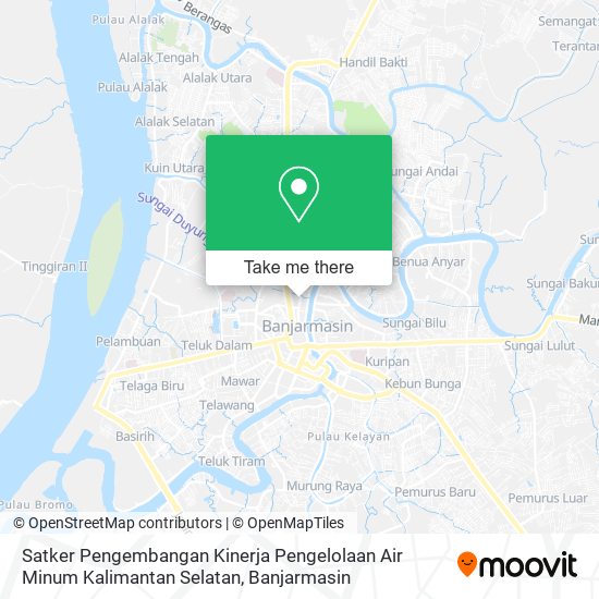 Satker Pengembangan Kinerja Pengelolaan Air Minum Kalimantan Selatan map