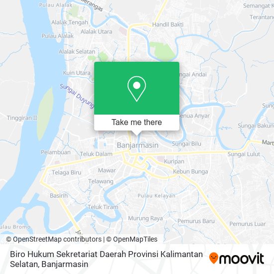 Biro Hukum Sekretariat Daerah Provinsi Kalimantan Selatan map
